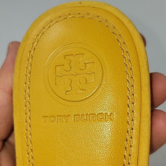 Tory Burch Annabelle Bow Top Mustard Women's Slide - Picture 11 of 14